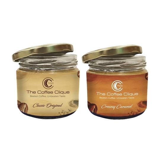 Кофейная тусовка | Классический Оригинальный + Сливочная Карамель | Взбитая Кофейная Паста | Кафе Как Капучино Дома | Комбо из 2 | 500 Граммов