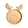 Santa Tree Shape Sushi Plate Tree Appetizer Platter Wooden Christmas Tray for Food Desserts Snacks Sushi Gifts for Household