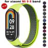 Нейлоновый ремешок для Mi Band 9 8 Браслет 8 NFC Умные часы Наручный ремешок Correa Замена спорт pulsera для Miband 8 Браслет Correa