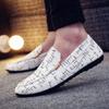 Fashion Summer Men's Loafers Comfortable Canvas Casual Shoes for Men Slip-On Soft Driving Shoes Fashion Big Size Men Walking Shoes Flats
