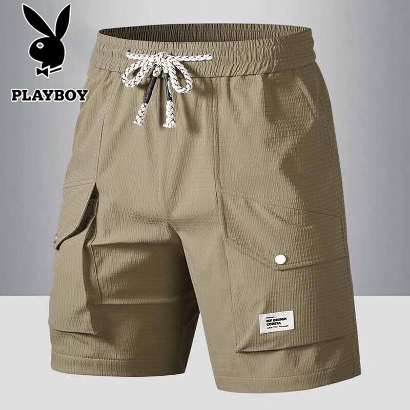 PLAYBOY Мужские летние дышащие шорты-карго