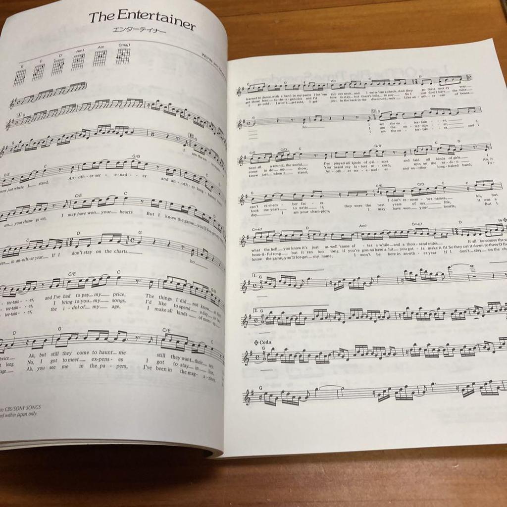 [Б/У] Билли Джоэл ПОЛНАЯ книга гитарной музыки CBS Sony