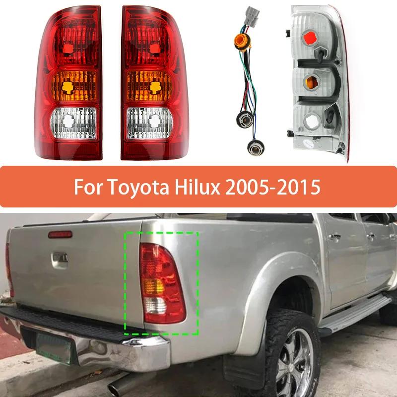 1 шт. Сборка заднего фонаря с проводами для Toyota Hilux MK6 Пикап Vigo 2005-2011 Задний фонарь Стоп-сигнал Фонарь заднего хода