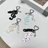 Удобный в использовании причудливый брелок Модный акриловый аксессуар для ключей Портативный для повседневного использования Уникальный звездный музыкальный брелок