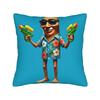 Tung Tung Tung Sahur Brainrot Funny Pillow Case  Comfy Pillow Cover Kawaii Pillowcases For Sofa Home Decoration