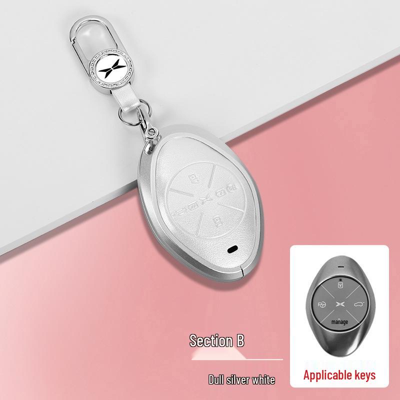 Compatible with XPeng P7i, G6, G9, P5, G3i key case - Premium Protective Shell with Buckle.