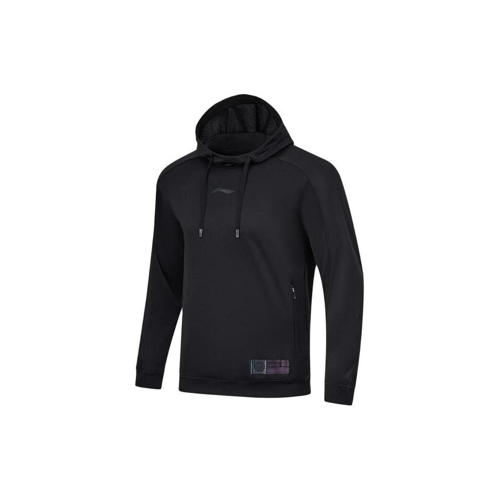 Li Ning Professional Basketball Series Colorful Printed Pullover Hoodie Men Hoodies Black AWDT457-1