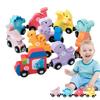 Wooden Magnetic Train Set Number Toy Train Set Play Safely Dinosaur Train Cars For Boys And Girls Preschool Educational Toys