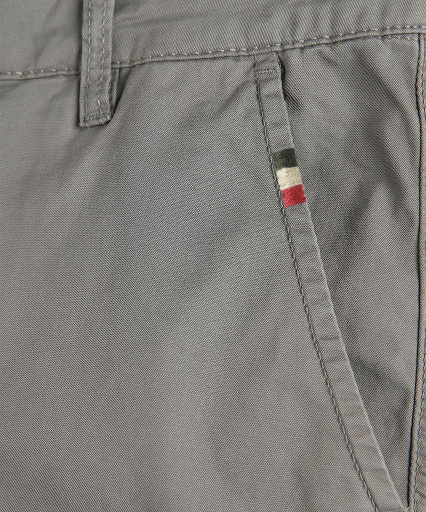 PANICALE Gray Regular Slim Fit Cotton Pants (Type A)