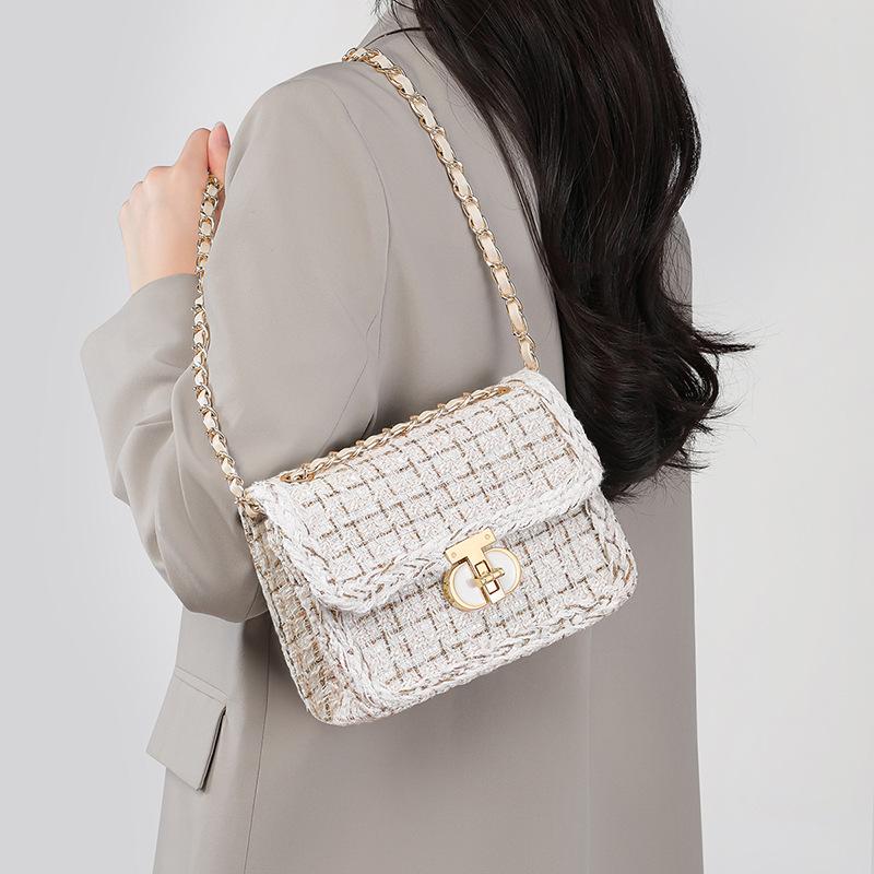 Новая весенне-летняя тканая сумка-мешок в стиле ниши с ароматом, темпераментная и модная сумка через плечо на одно плечо