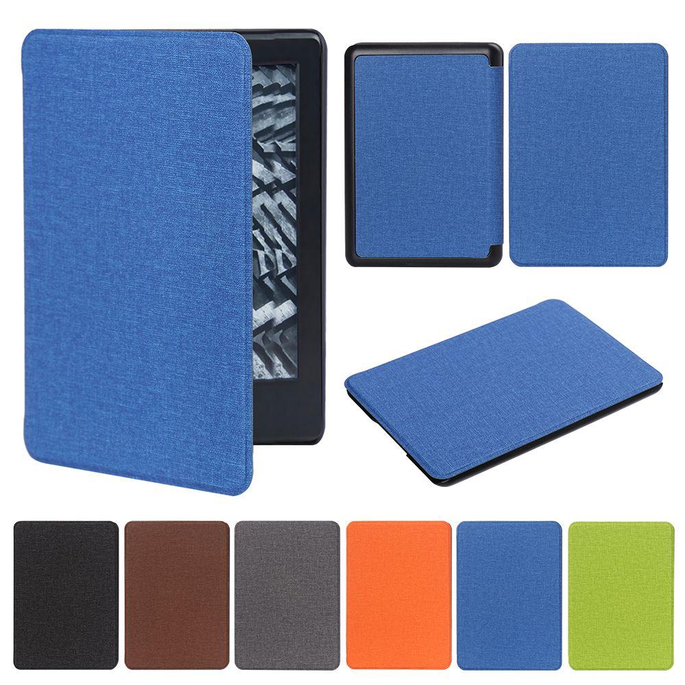Ultra Slim Fabric Texture Auto Wake/Sleep PU Leather Smart Case Protective Shell Magnetic Cover