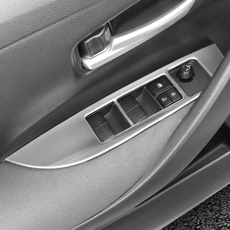 Автомобильные аксессуары для Toyota Corolla Cross XG10 2021 2022 2023 2024 Нержавеющая кнопка подъема окна переключатель панель крышка отделка наклейка