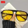 Men Oversized Frame Sunglasses Classic Big Frame Sport Eyeglasses Vintage Brand Design Shades UV400 Eyewear Trendy Glasses