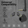 Наушники-мониторы YINYOO CCZ Melody Проводные с микрофоном IEM Hi-Fi Бас 1DD 1BA Гибридные Съемный кабель для Темных