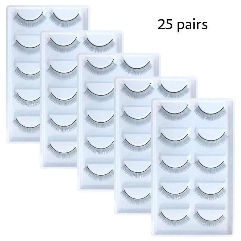 25 пар тренировочных ресниц для наращивания ресниц, тренировочные полоски для наращивания ресниц, тонкие ленты 8 мм для изготовления собственных ресниц