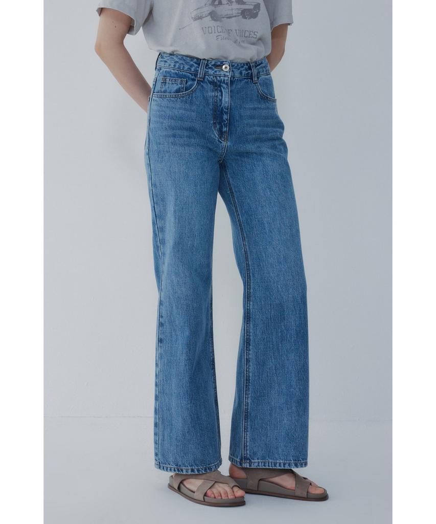 Джинсы Bobeu свободного кроя bootcut_Синий 7156255001