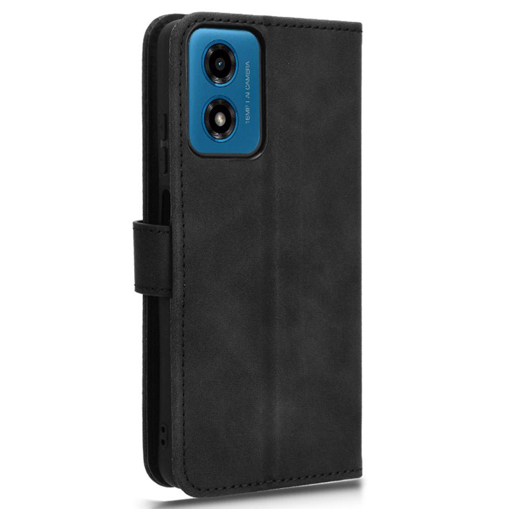 Для Motorola Moto E14 4G/G04 4G/G04s 4G/G24 4G Чехол из искусственной кожи с эффектом кожи, откидная крышка для телефона с кошельком