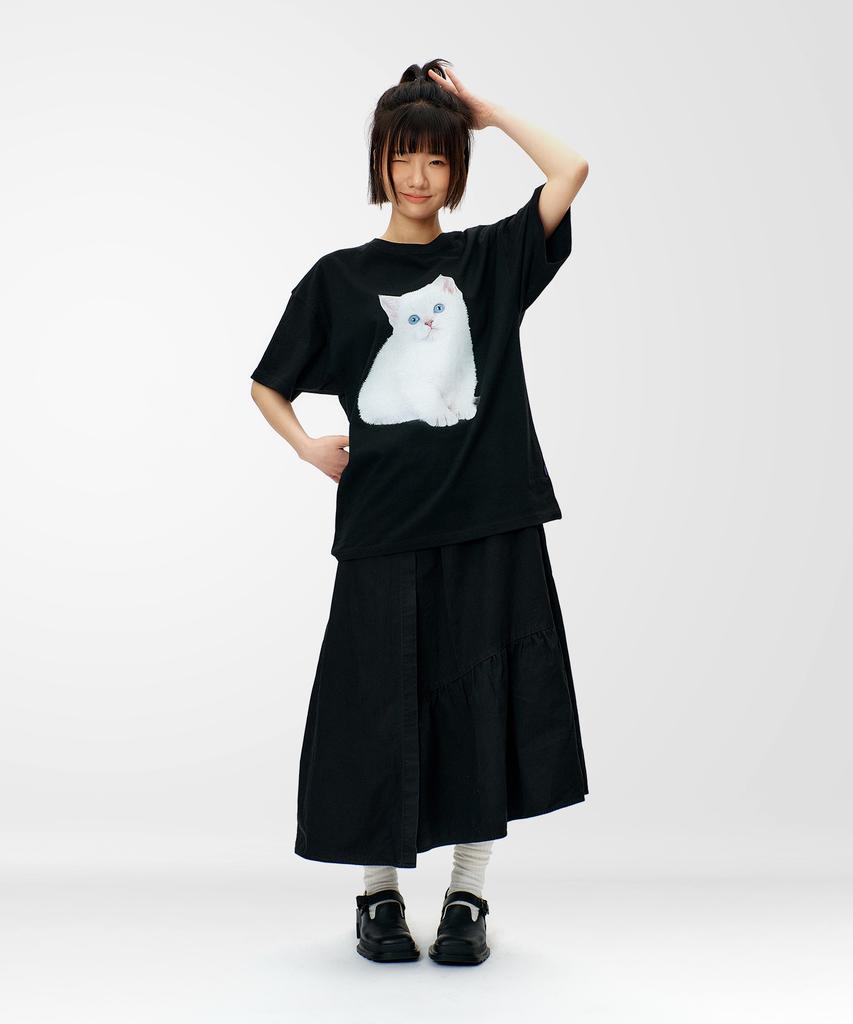 LAUGHER Neko T-Shirt - Black