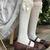 Japanese Lolita Lace Bow Mid-Calf Socks - Cute & Soft