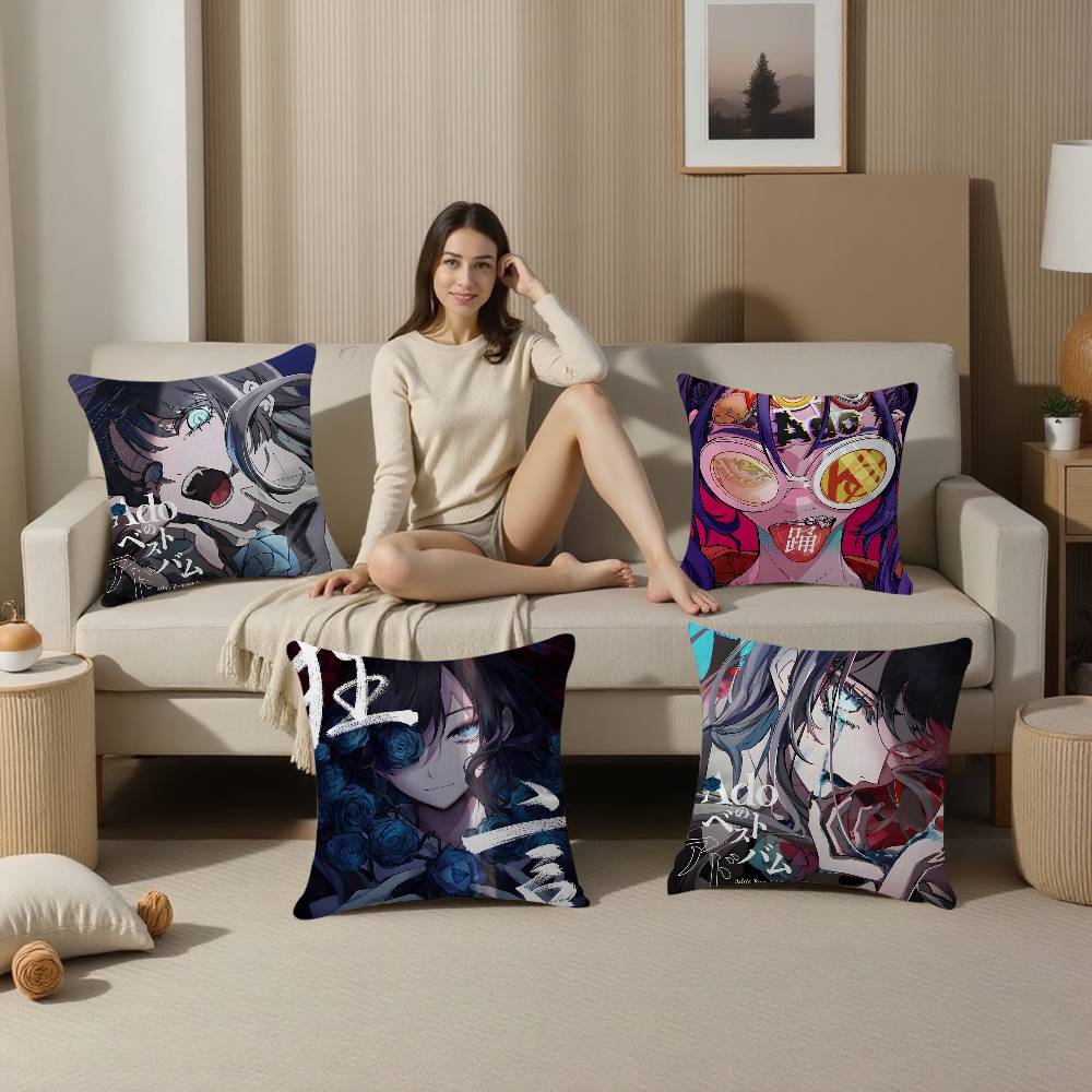 Virtual Singer Ado Kyogen X Uta Soft Pillowcase toon Gift Cushion Cover Bedroom Home Sofa Chair Seat Decor pillow case