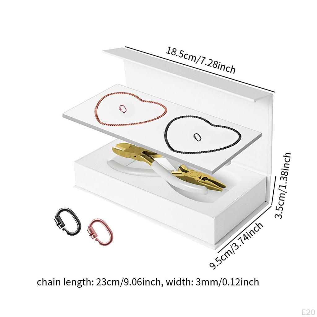 2шт. Набор постоянных браслетов для пар, запертые на руку цепочки, изготовление браслетов своими руками для