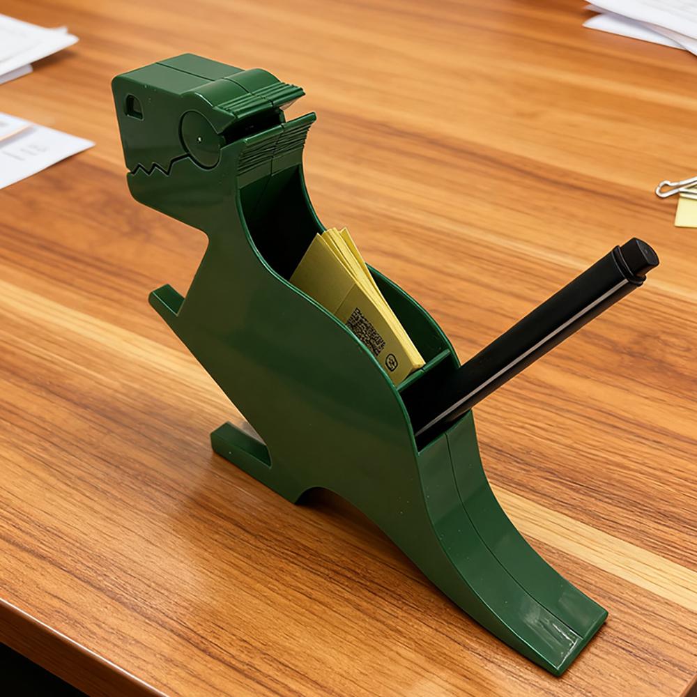 Office Desktop Dinosaur Memo Holder Creative Portable Folder Cute Business Storage Memo Box