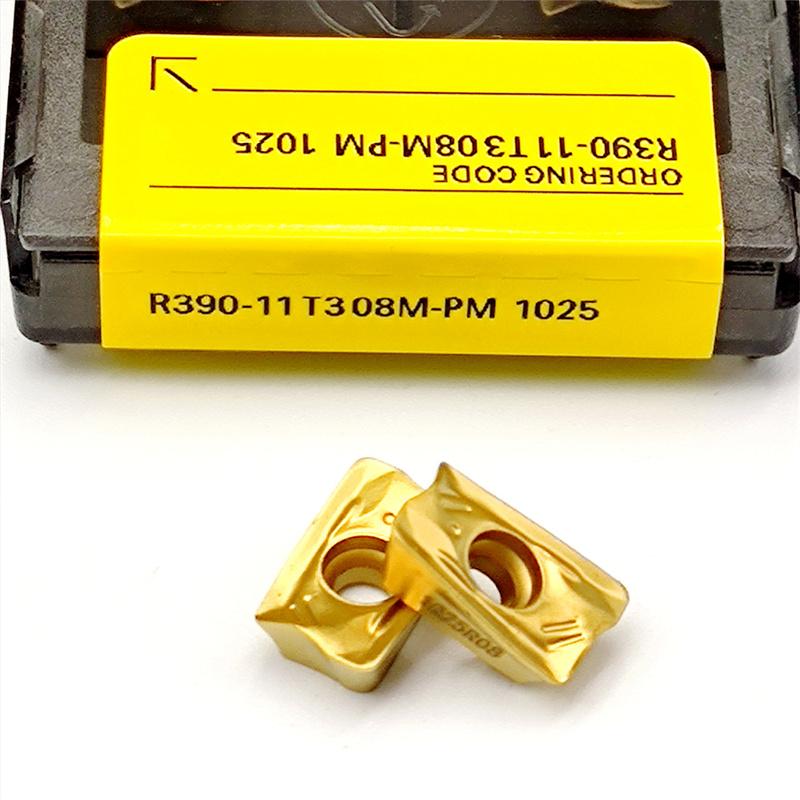 R390 11T308 PM 1010/1025/1030/1040/1130/4020 Carbide Insert 11T304 PM4240 Lathe Metal Cutting Turning Tool Indexable PM1030