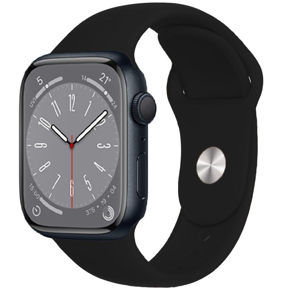 Силиконовый ремешок для Apple Watch Band 49 мм, 45 мм, 44 мм, 42 мм, 41 мм, 40 мм, 38 мм, ремешок для часов, браслет, ремешок iWatch Series 8, 7, 6, 5, 4, 3 SE, ремешок