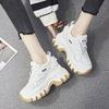 Thick Sole Heightening 8CM Outdoor Casual Women's New Fashion Sports Shoes Autumn All-match Hiking Casual Shoes Size 34-39