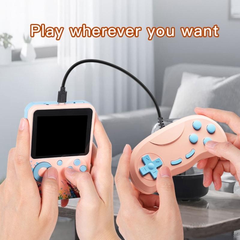 Игровой контроллер 500 в 1 с 500 классическими играми, аккумулятор 1000 мАч, портативная игровая консоль для детей и взрослых, поддержка подключения к телевизору