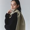 COURRI FADED OLIVE ANGIE DOUBLE FACED Wool SCARF