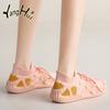 Couple Style Cotton Fabric Breathable Comfortable Anti-slip Women's Shoes 2024 New Fashion All-match Gothic Style Spring Summer