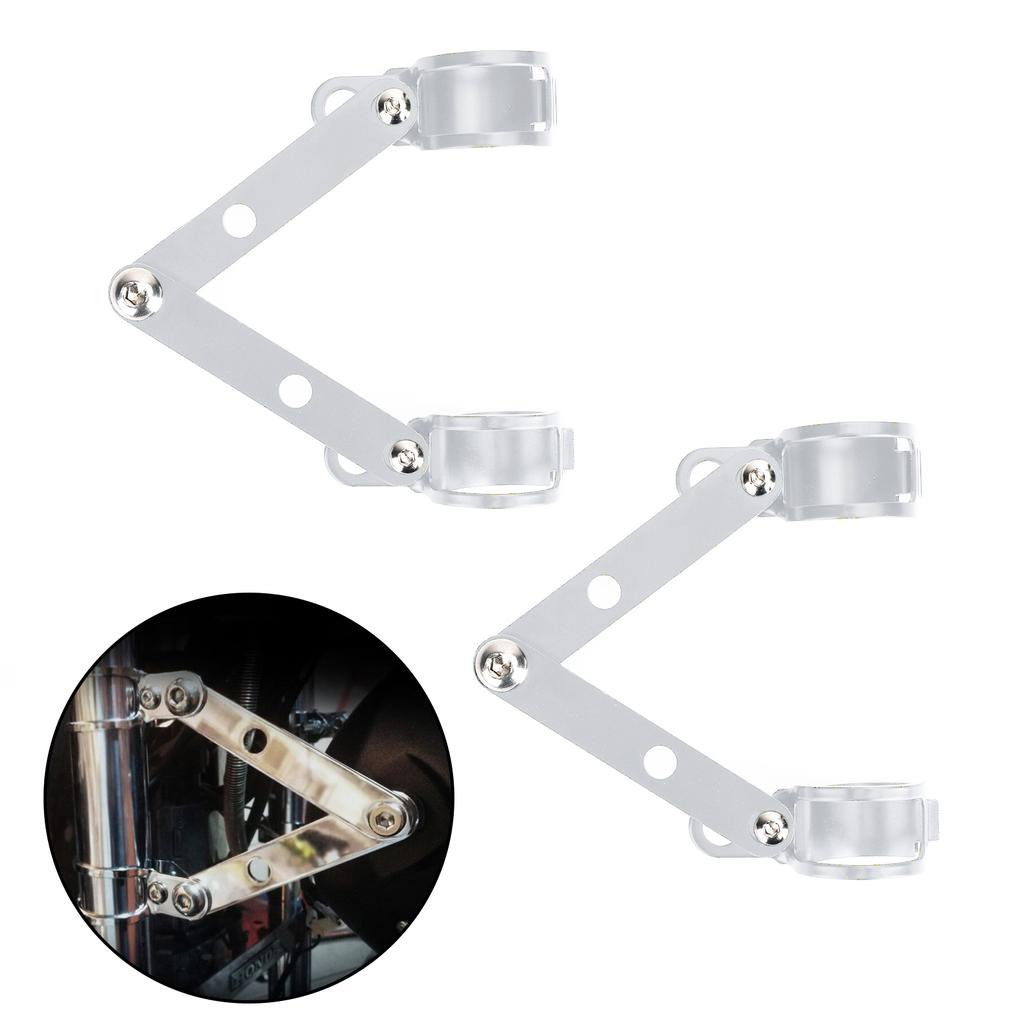 28мм-41мм Хромированный Кронштейн Крепления Фары для Вилки Адаптер Держателя Мотоциклетной Фары