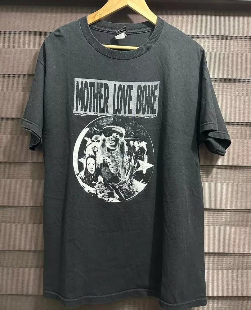 Футболка с принтом Mother Love Bone, Черная хлопковая футболка Mother Love Bone, Унисекс S-5XL, Унисекс футболка