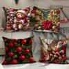 Наволочка Полиэстер Наволочка для подушки Диван Декоративная наволочка Скандинавский Простой Современный Рождественский Праздник