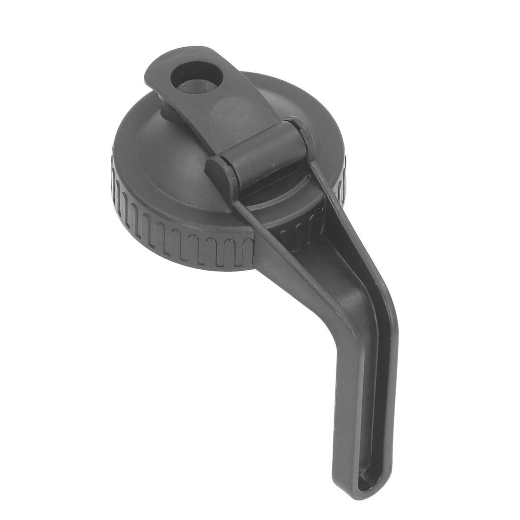 Pour Spout Lid Black Flip Cap Lid Sealing Plastic Wide Mouth Lid with Handle for Mason Jar 70mm Mouth