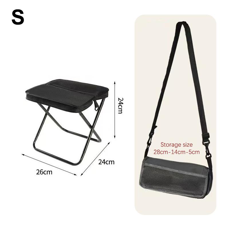 Foldable Backpack Stool Portable Folding Stool With Carry Bag Lightweight Mini Easy Carry Outdoor Chair For Travel
