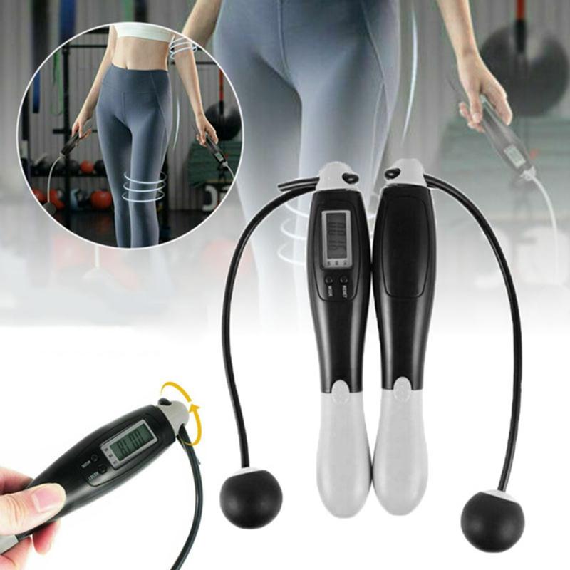Cordless Electronic Skipping Rope LCD Counting Speed for Gym Fitness