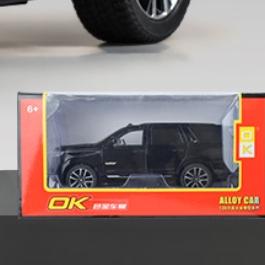 Simulation 1:24 Cadillac Escalade SUV Alloy Car Diecast Metal Model Sound & Light Toy Computer Desktop Ornaments Children Gift