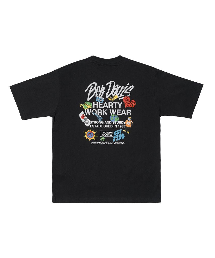 BEN DAVIS White Label Grateful Футболка Угольный