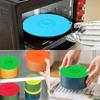 5Pcs Heat Resistant Suction Cover Spill-proof Pot Lid Household Microwave Bowl Cover  Cup