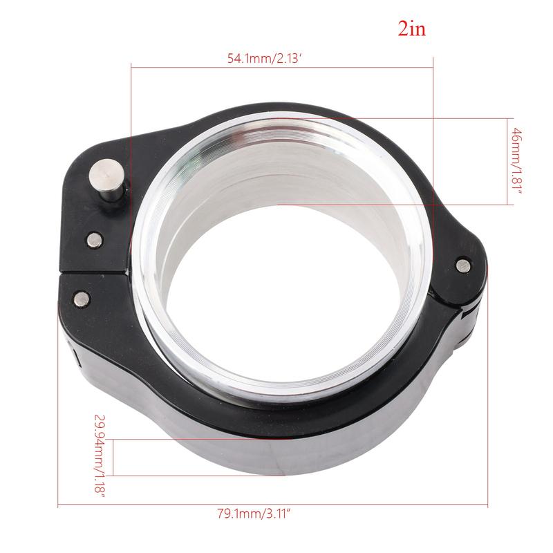 High quality New Design Black 2/2.5/3.0/3.5/4 Inch O.D. Tubing HD Pinless Clamp Assembly 32516 Aluminum