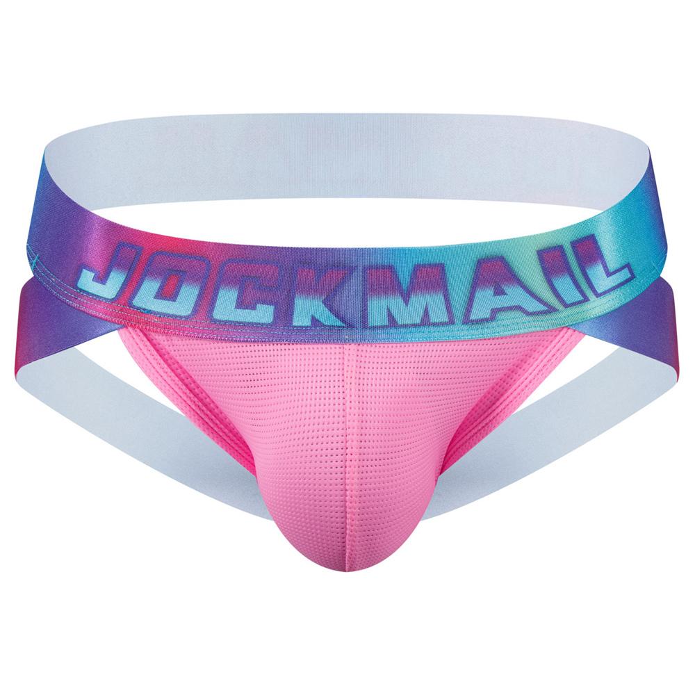 Бандаж-трусы JOCKMAIL Tie Dye Waistband, модное спортивное белье с низкой талией, повседневное мужское нижнее белье с низкой талией