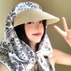 Fashion French Retro Headscarf Hat Sweet Loli Quick Drying Sun Hat Lace-Up Foldable Peaked Cap For Women Spring And Summer