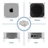 Geekria Clear Acrylic Dust Cover Compatible with 2024 Mac Mini M4,  2024 Mac Mini M4 Pro Stand - Accessories, Desktop Host Cover