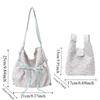 Tote Bag Sweet Floral Shoulder Bag Bow Contrast Color Women Floral Handbag Polyester Versatile 3 in 1 Canvas Backpack Storage