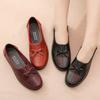 Fashion Cheap Ballet Flats Women's Loafer Faux Leather Shoes Ladies Moccasins Grandma Bow Barefoot Soft Walking Slip On Shoes for Nurses