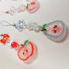 Cartoon Fruit Pendant Phone Strap Sweet Colorful Phone Chain Fruit Party Pendant  Bag Pendant