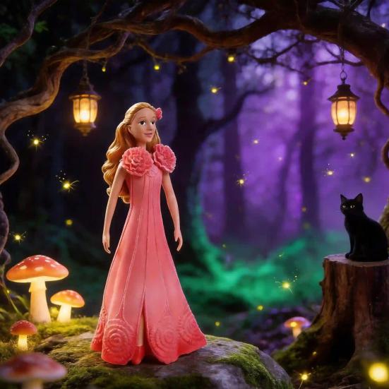 Элегантные ornaments в стиле фей, Декоративные фигурки фей из смолы, Миниатюрные куклы в цветочных платьях для девочек, Идеальные подарки на Хэллоуин, Декор для рабочего стола