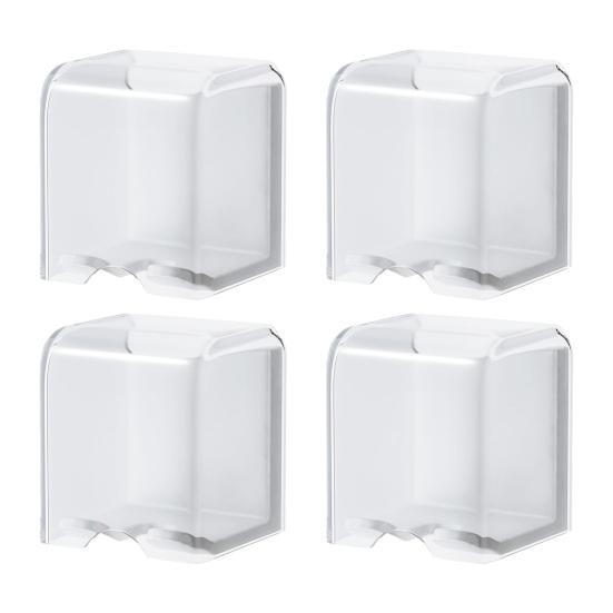 Toothbrush Holder Wall Mount Anti-Slip Stand Strong Load Capacity Quick Drainage Storage Organizer for Electric Toothbrushes